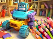 Coloring Book: Transforming Car Robot