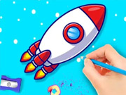 Coloring Book: Rocket