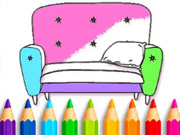 Coloring Book: House Decoration